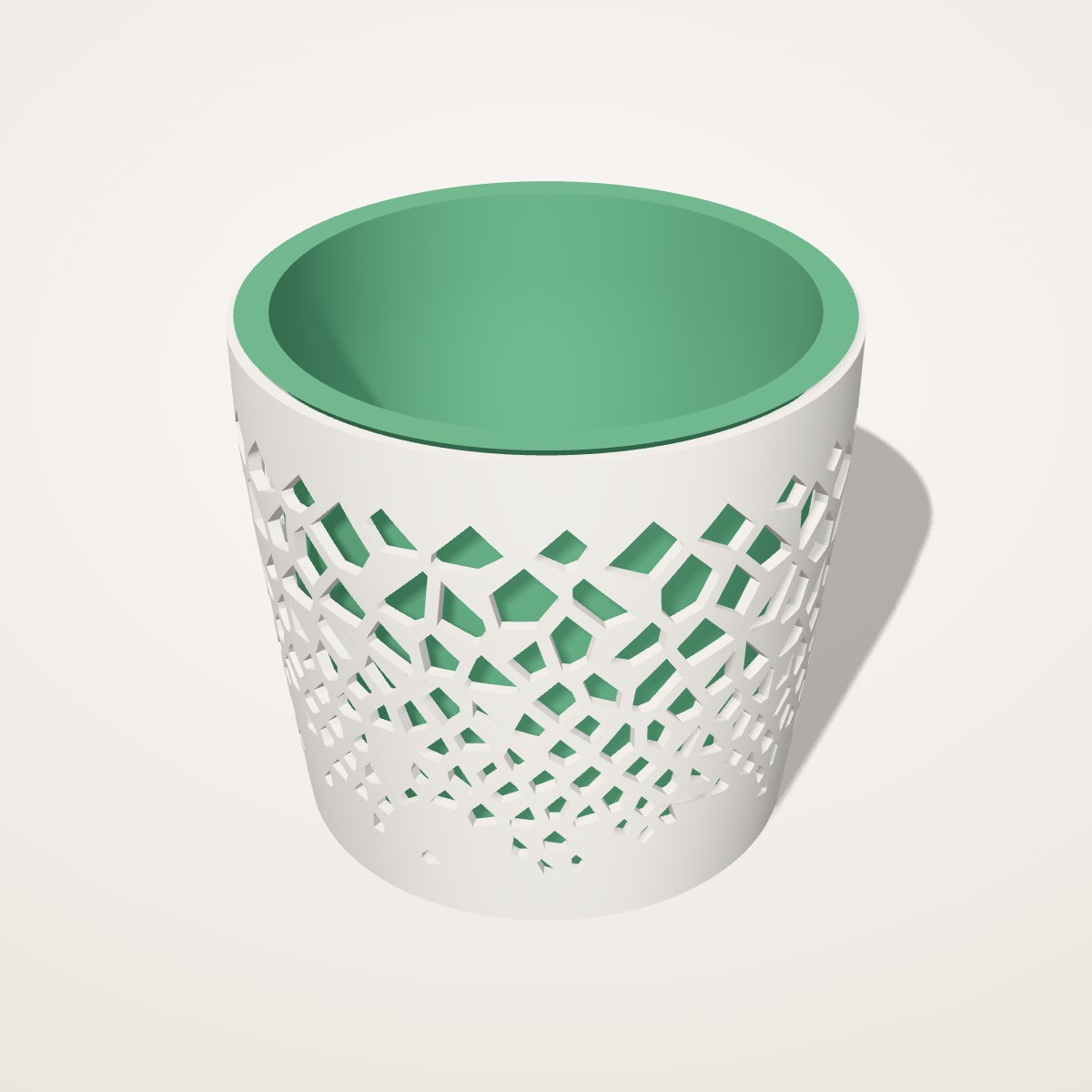 Cache-pot Alvéole bicolore, petit modèle Ø 9,7 cm