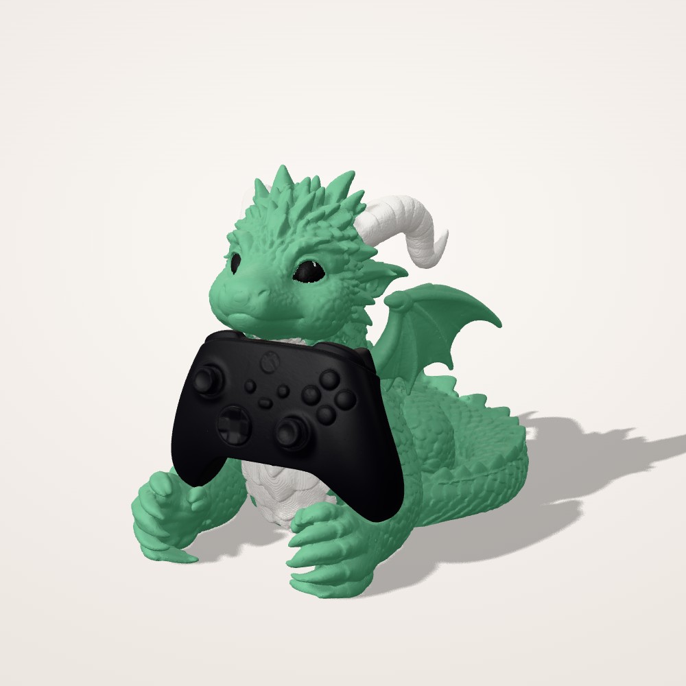Support manette petit dragon, 28 cm