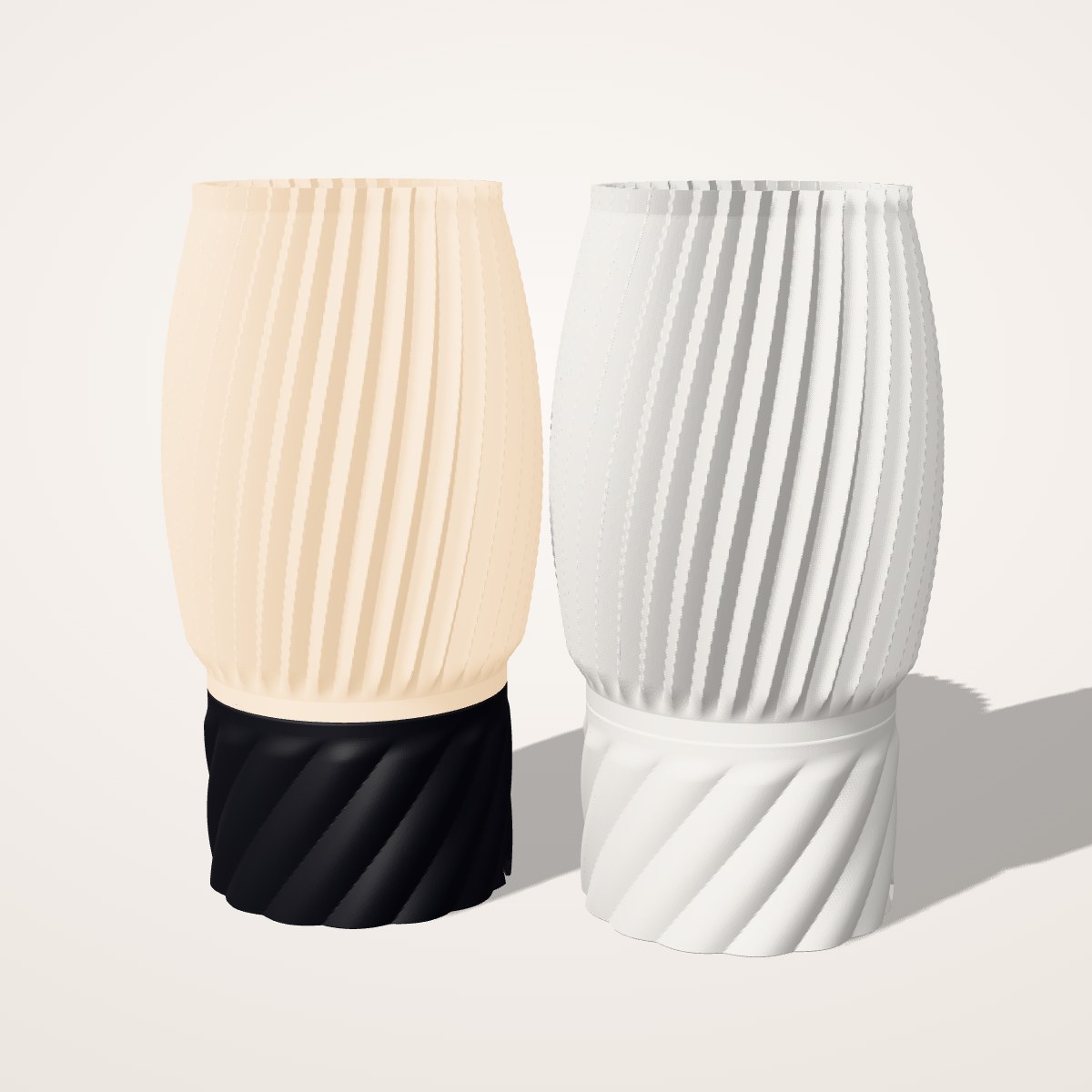 Lampe d’ambiance plissée
