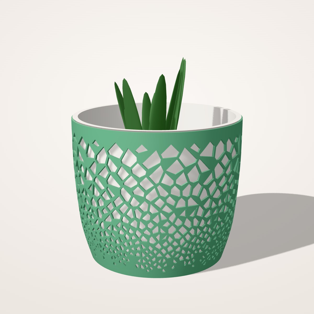 Cache-pot Alvéole bicolore, grand modèle Ø 17 cm