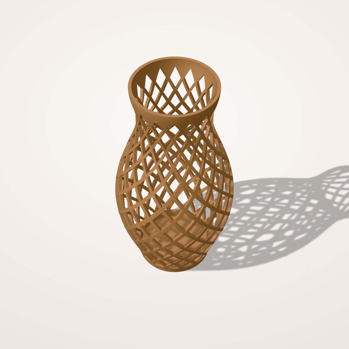 Vase ajouré à croisillons
