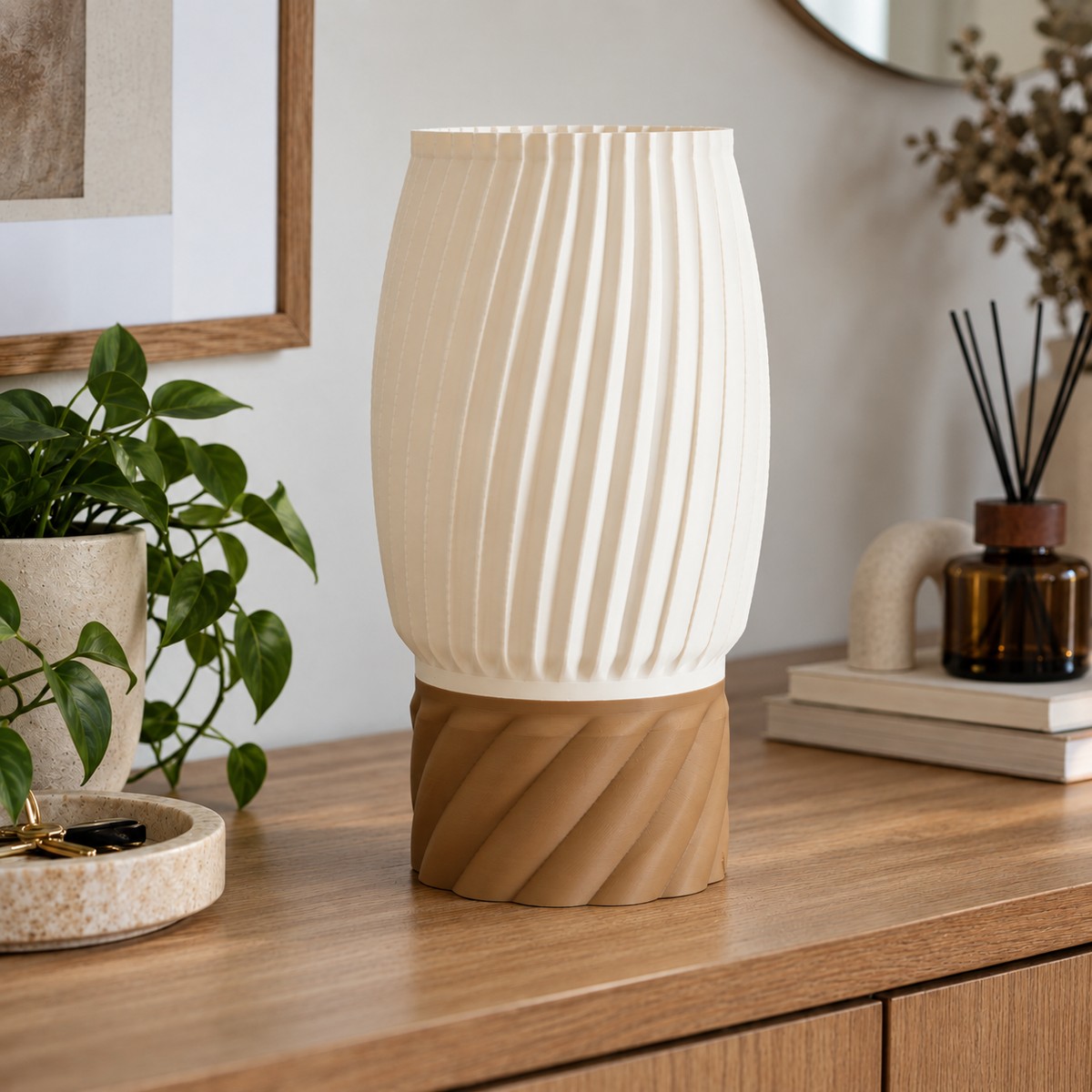 Lampe d’ambiance plissée