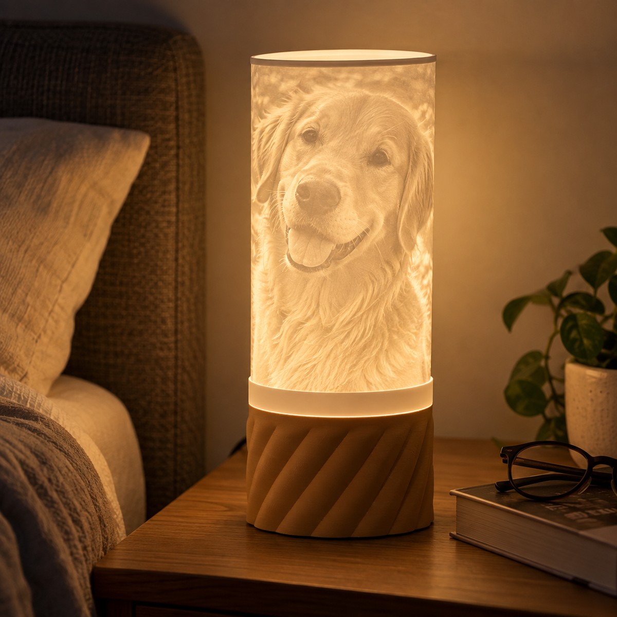Lampe photo lithophane