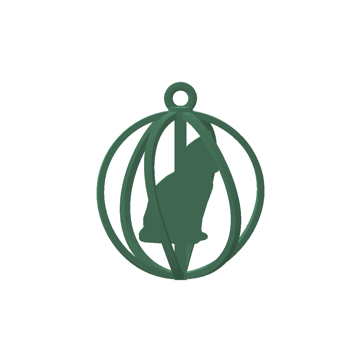 Boule de Noël ajourée, silhouette de votre animal