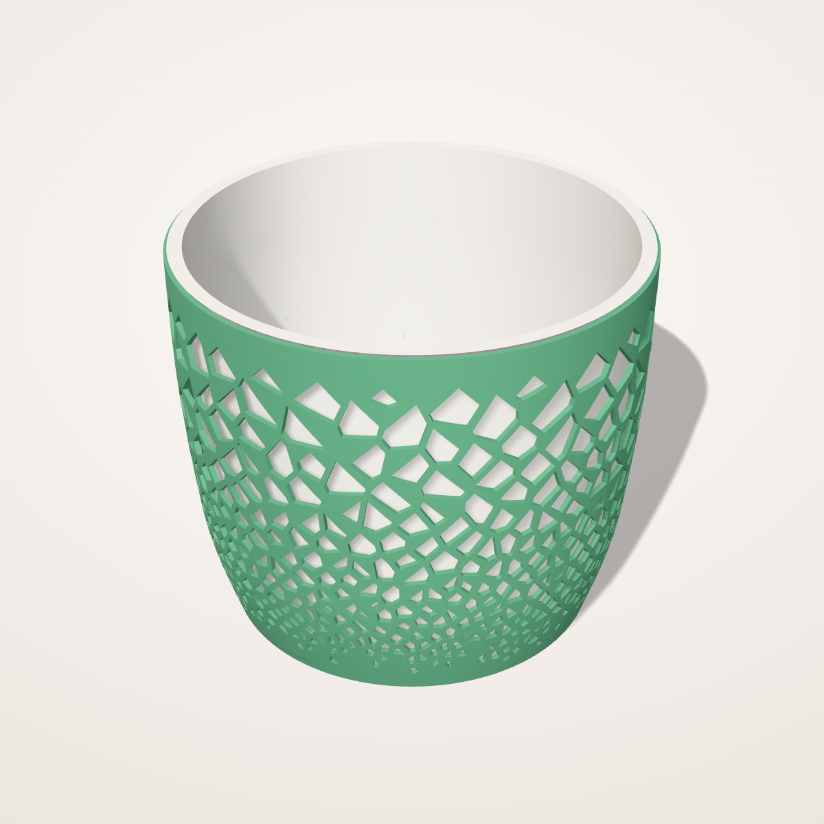 Cache-pot Alvéole bicolore, grand modèle Ø 17 cm
