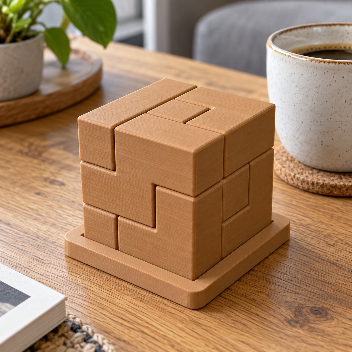 Cube Soma, casse-tête en 7 pièces