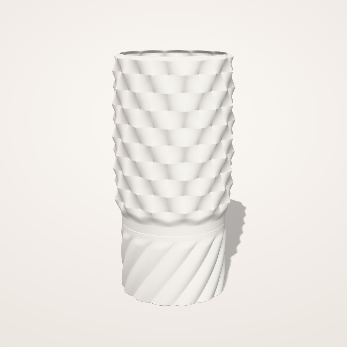 Lampe Facettes, abat-jour en losanges