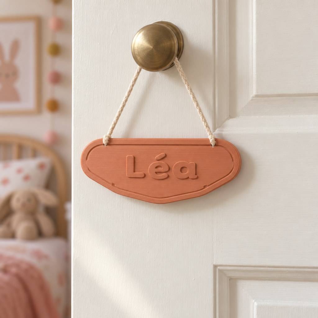 Plaque prénom personnalisée