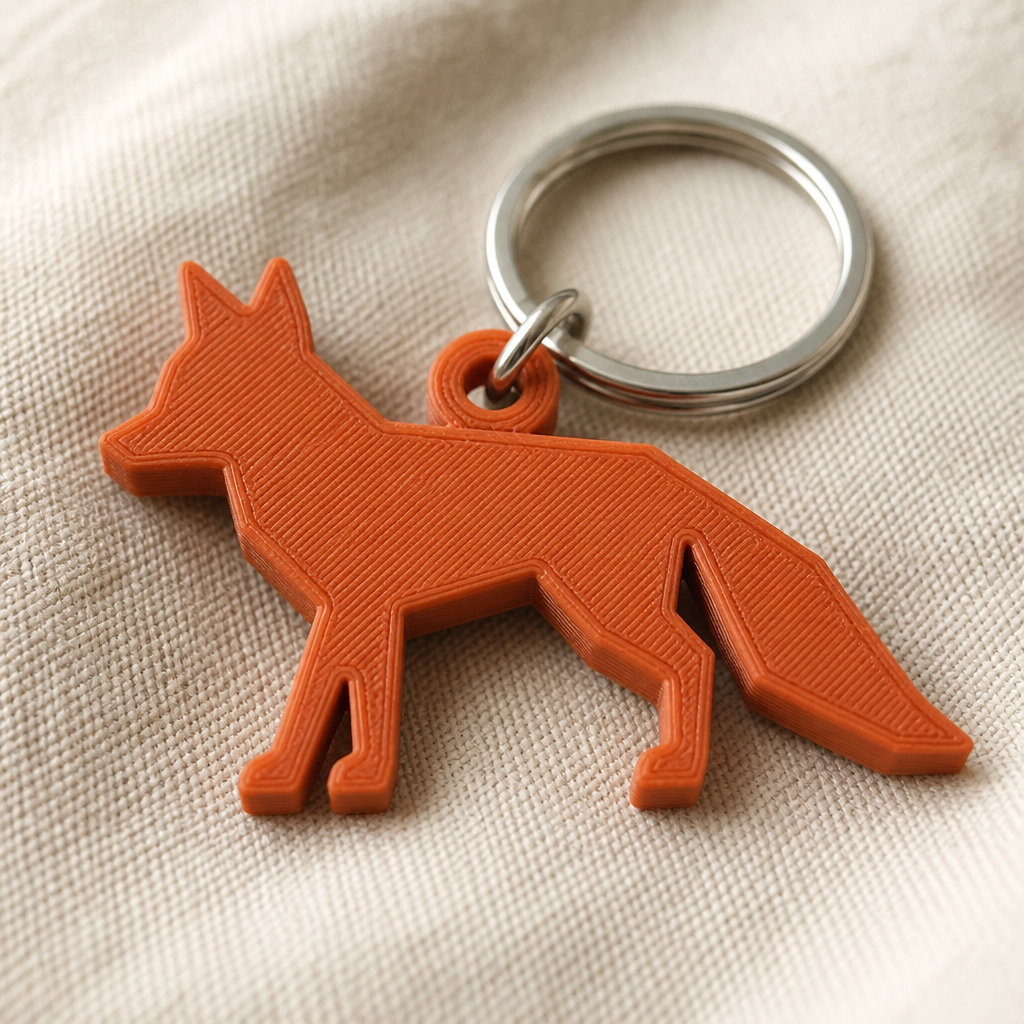 Porte-clés silhouette animal