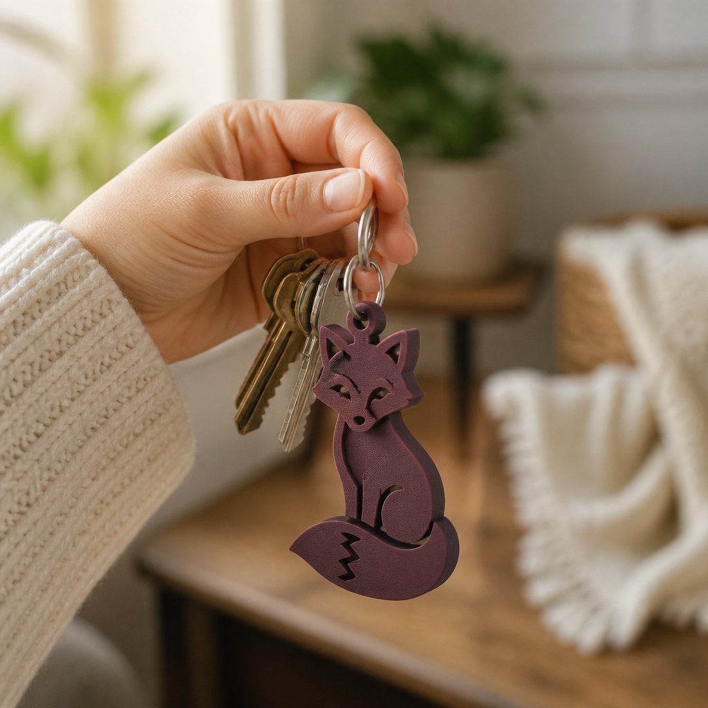 Porte-clés silhouette animal